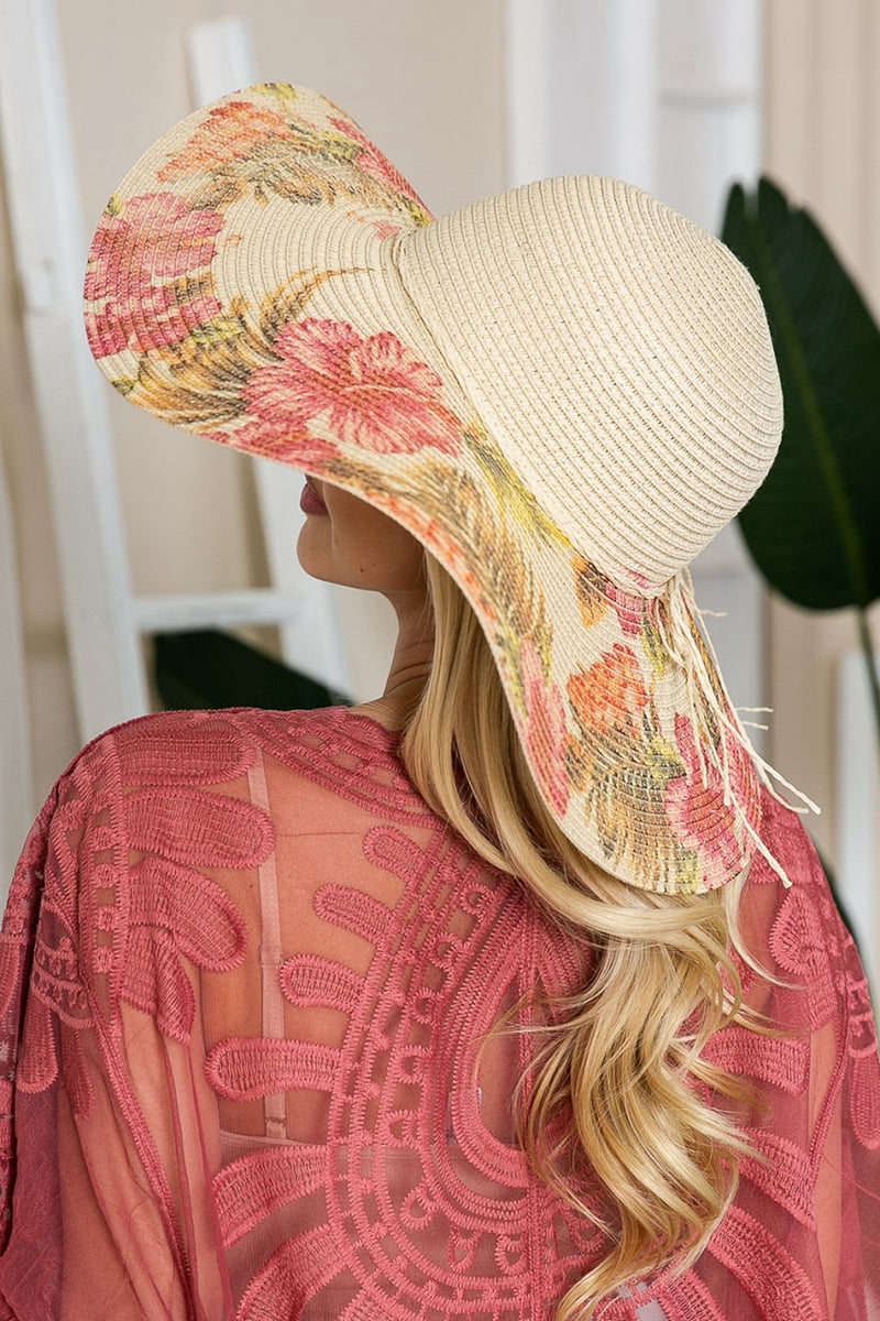 Chapeau de soleil à nœud floral Justin Taylor