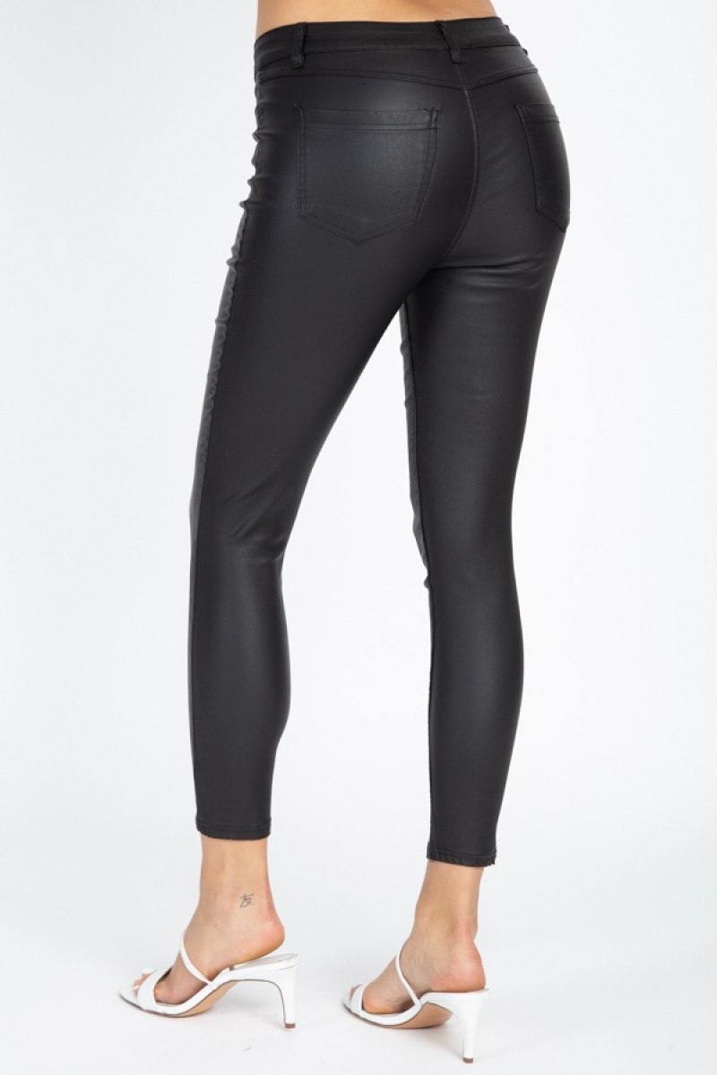 Faux Leather Skinny Pants - AM APPAREL