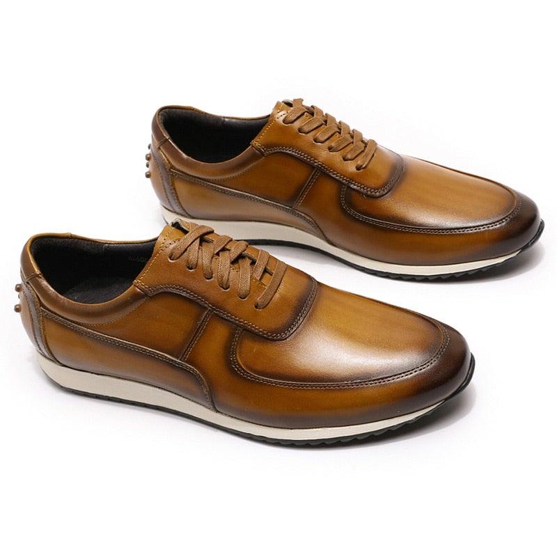 FC Men's Stylish Casual Genuine Leather Shoes - AM APPAREL
