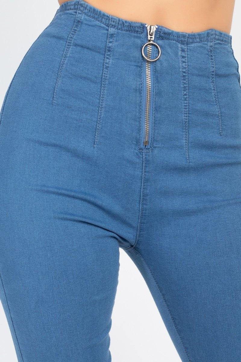 High Waist Denim Jeans - AM APPAREL