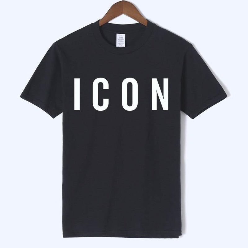 ICON Printed Casual Cotton T-shirt - AM APPAREL