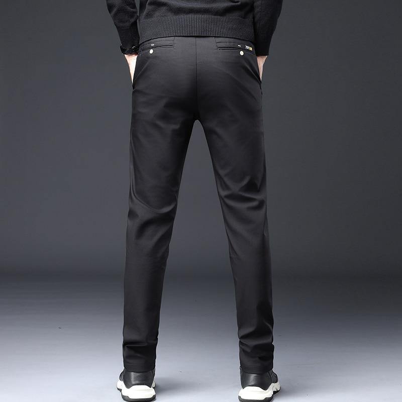JAYWOOD Men's Straight Slim Fit Business Pants - AM APPAREL