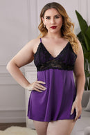 Lace See-Through Plus Size Chemise - AM APPAREL