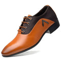 MAZE Men's Faux Leather Formal Oxford Shoes - AM APPAREL
