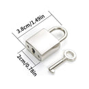 Men's 2 Pcs Necklace With A Padlock and Key Pendants - AM APPAREL