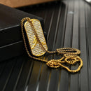 Men's Basketball Tag Pendant Beaded Necklace - AM APPAREL