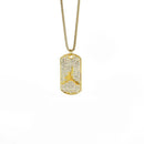 Men's Basketball Tag Pendant Beaded Necklace - AM APPAREL