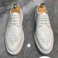 Men's Brogue Leather Formal Shoes - AM APPAREL
