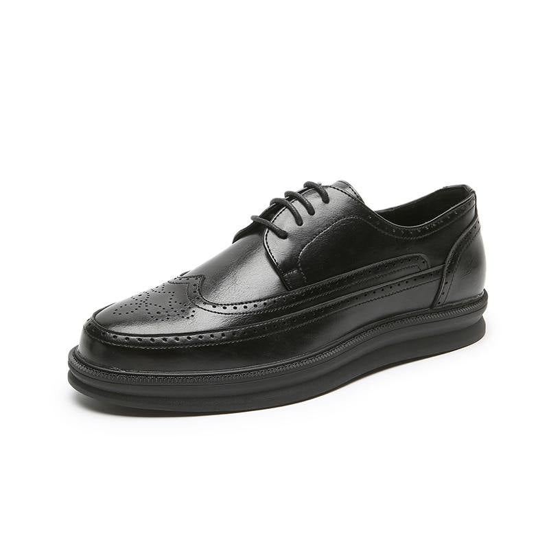 Men's Brogue Leather Formal Shoes - AM APPAREL