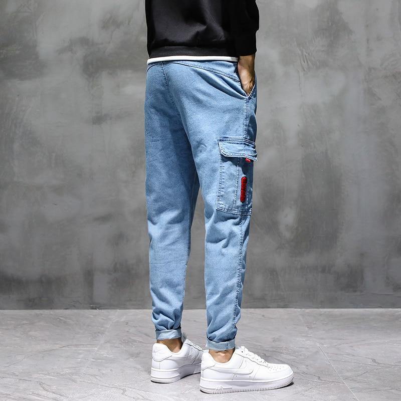 Men's Cargo Harlan Side Pocket Lightweight Jeans - AM APPAREL