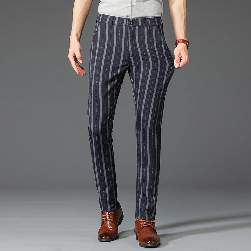 Men's Classic Business Designer Suit Pants - AM APPAREL