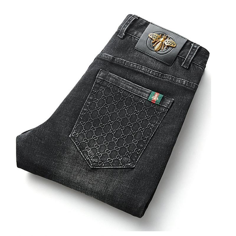 Men's Classic Slim Fit Business Luxury Jeans - AM APPAREL