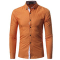Men's Daily Solid Colored Long Sleeve Shirt - AM APPAREL