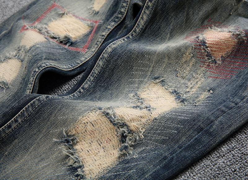 Men's Distressed Casual Jeans - AM APPAREL