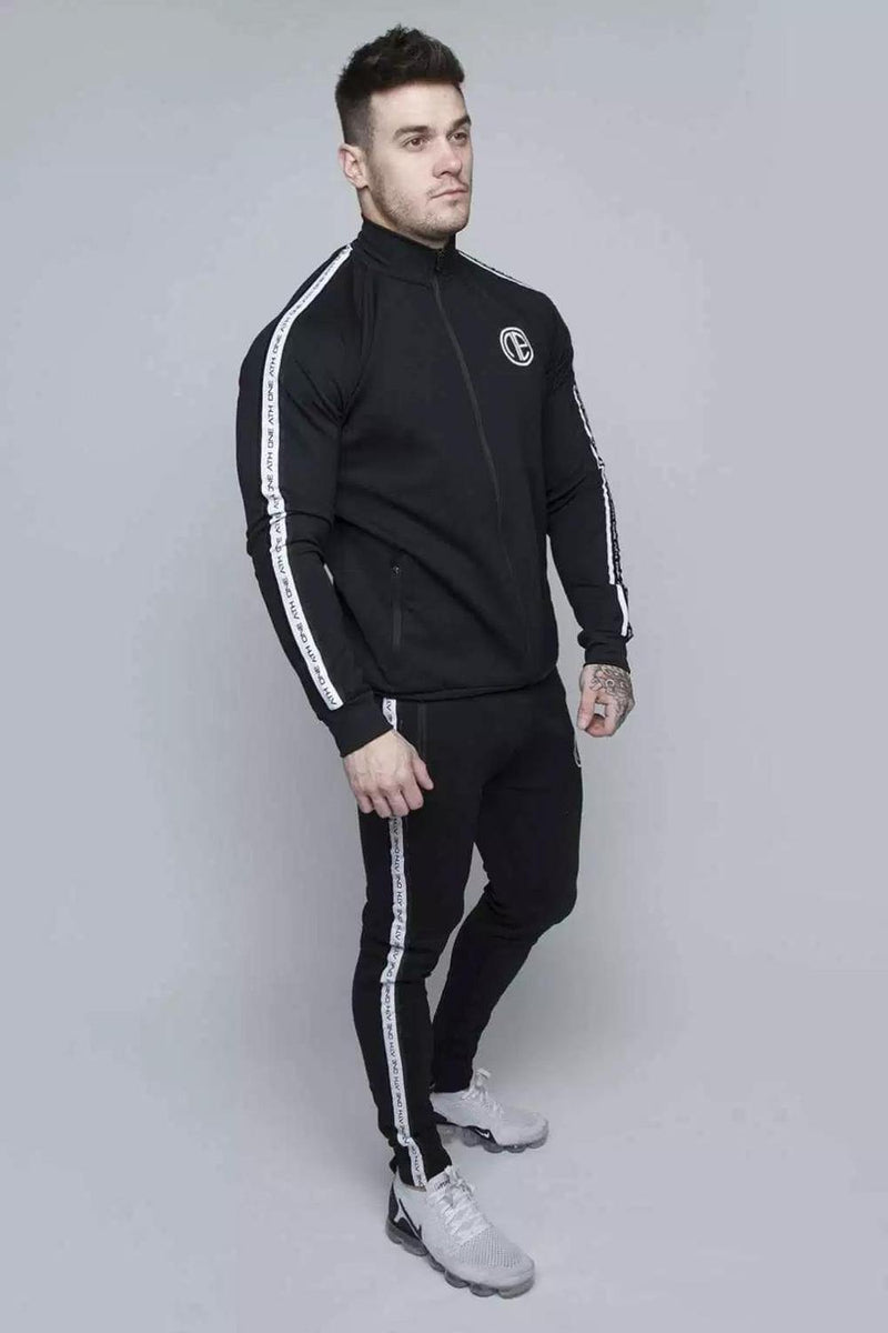 Men's Fashion Embroidered Casual 2 Piece Tracksuit - AM APPAREL