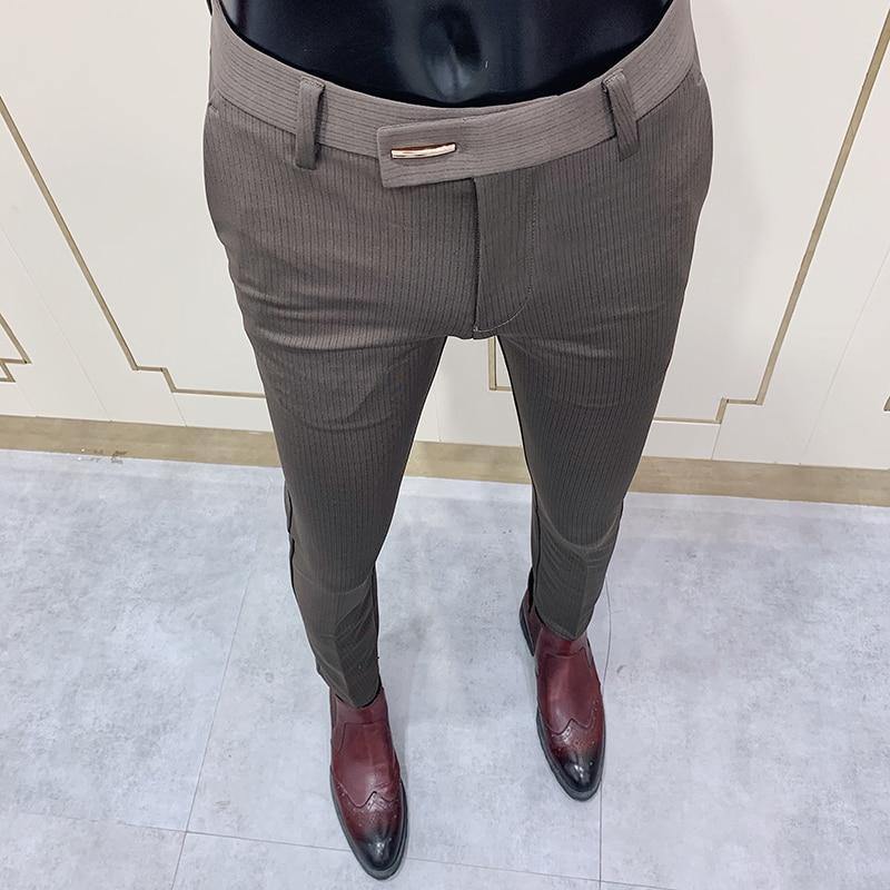 Men's Fashion Formal Slim Fit Formal Pants - AM APPAREL