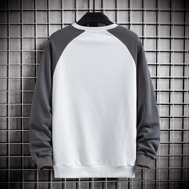 Men's Fashion Round Neck Patchwork Sweatshirt - AM APPAREL