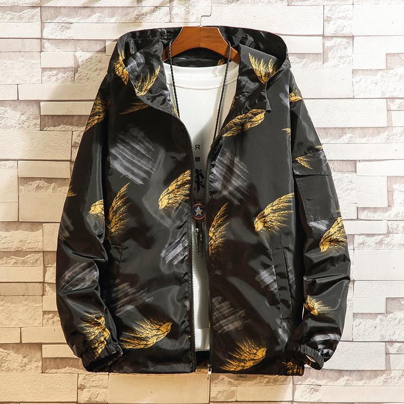 Men's Fashion Thin Hooded Windbreaker Jacket - AM APPAREL