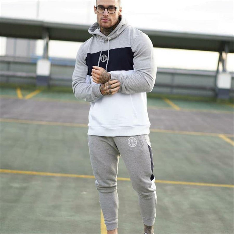 Men's Fitness Hooded Tracksuit - AM APPAREL