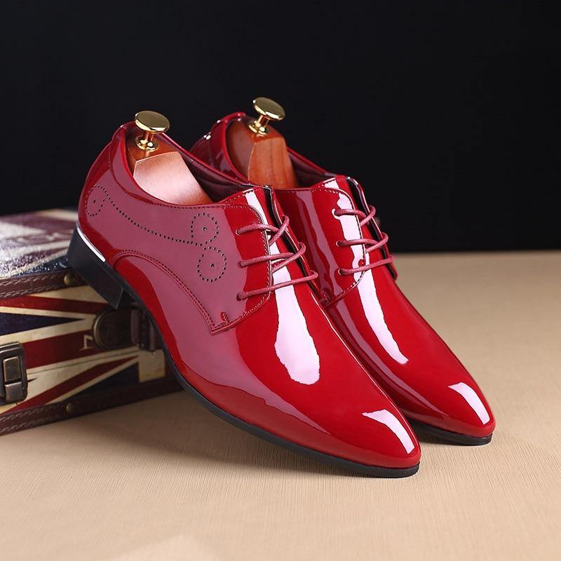 Men's Formal Glossy Patent Leather Shoes