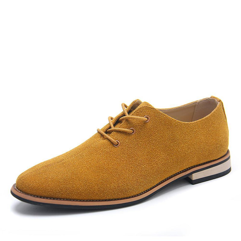 Men's Formal Suede Spring Oxford Shoes - AM APPAREL
