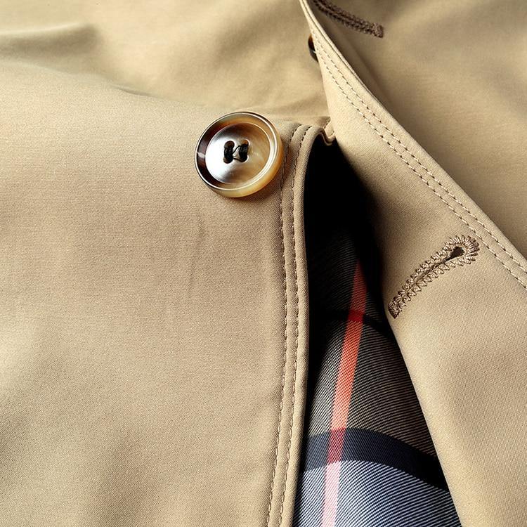 Men's Formal Trench Coats W/ Buttons - AM APPAREL