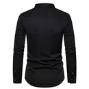 Men's Geometric Floral Daily Business Shirt - AM APPAREL