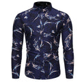 Men's Geometric Lightning Polyester Shirt - AM APPAREL