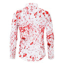 Men's Graffiti Print Red White Shirt - AM APPAREL