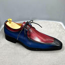 Men's Multi Color Vintage Genuine Leather Oxfords - AM APPAREL