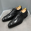 Men's Multi Color Vintage Genuine Leather Oxfords - AM APPAREL
