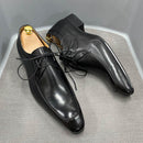 Men's Multi Color Vintage Genuine Leather Oxfords - AM APPAREL
