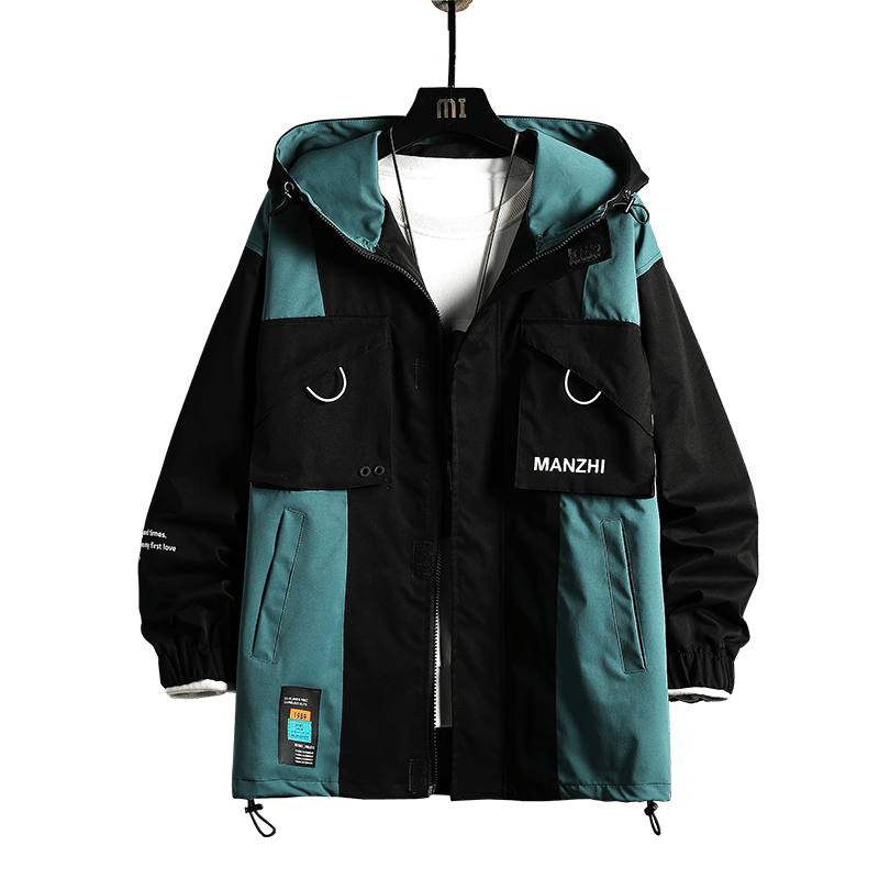 Men's Patchwork Multi Pocket Jacket - AM APPAREL