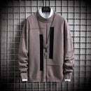 Men's Slim Fit Solid Colored Turtleneck Sweatshirt - AM APPAREL