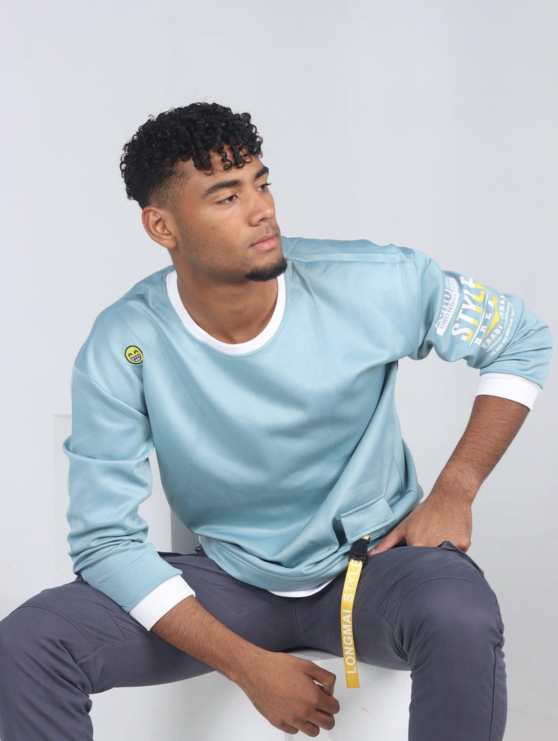Men's Solid Colored Spring Long Sleeve Top - AM APPAREL