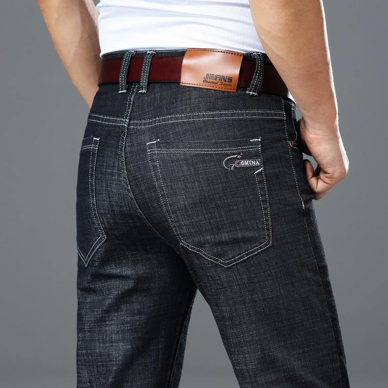 Men's Straight Fit Classic Light Weight Denim Jeans - AM APPAREL