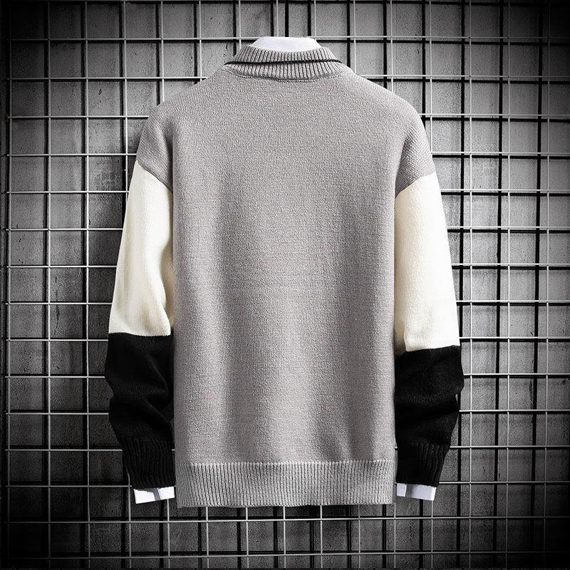 Men's Turtleneck Casual Knitted Sweater - AM APPAREL