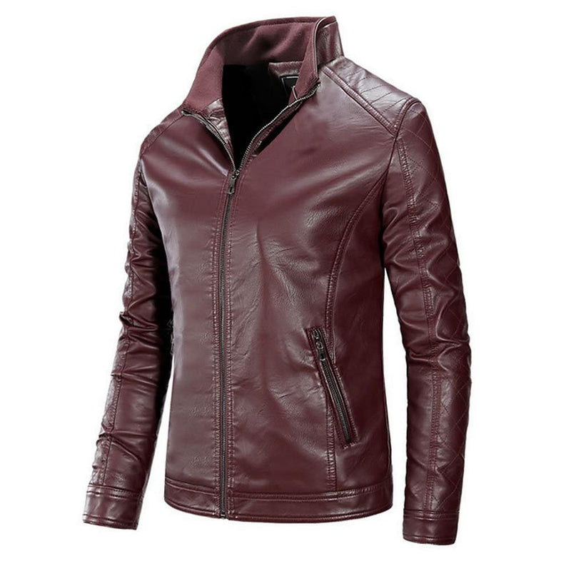 Men's Weekend PU Leather Jacket - AM APPAREL