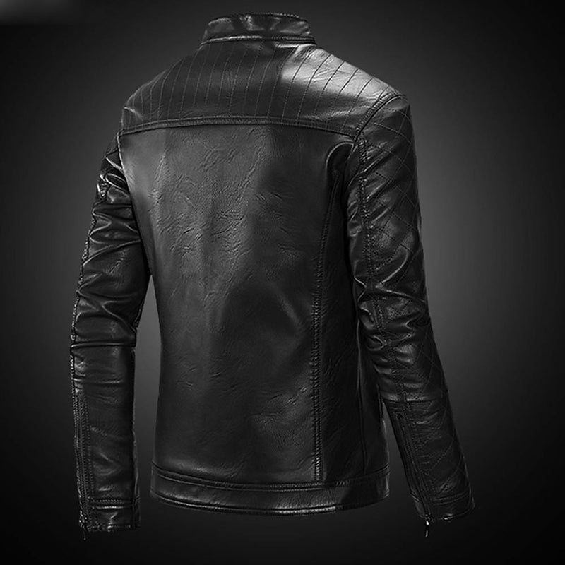 Men's Weekend PU Leather Jacket - AM APPAREL