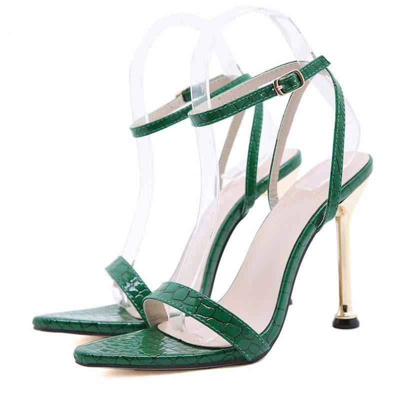 Off My Way Ankle Strap High Heels - AM APPAREL