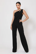 One Shoulder Jumpsuit W/ Small Opening - AM APPAREL