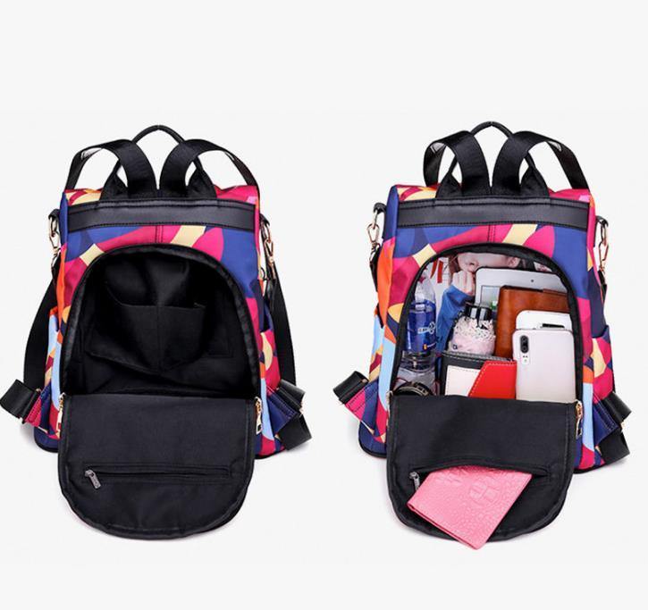 Oxford Cloth Multicolor Backpack - AM APPAREL