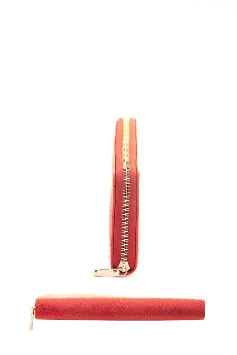 Shiny Color Zipper Wallet - AM APPAREL