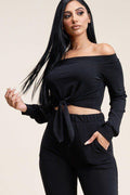 Solid French Terry Top And Pants Two Piece Set - AM APPAREL