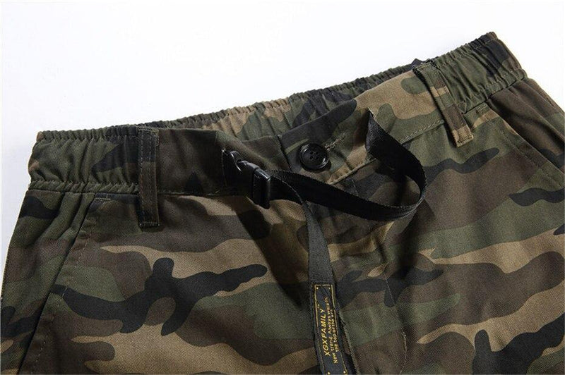 Streetwear Men's Camouflage Loose Fit Cargo Joggers - AM APPAREL