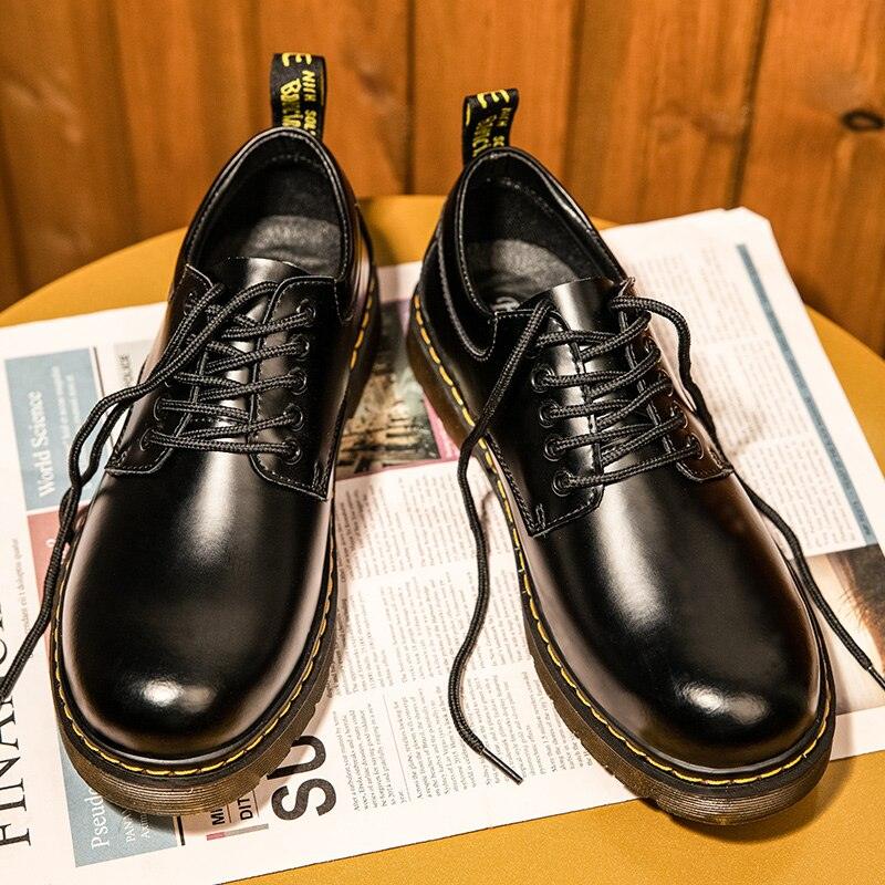 UB Men's Genuine Leather Handmade Low Cut Boots - AM APPAREL