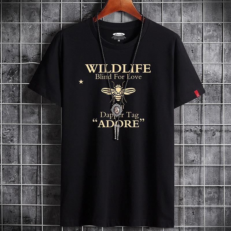 "WILDLIFE" Men's Graphic Vintage T-Shirt - AM APPAREL