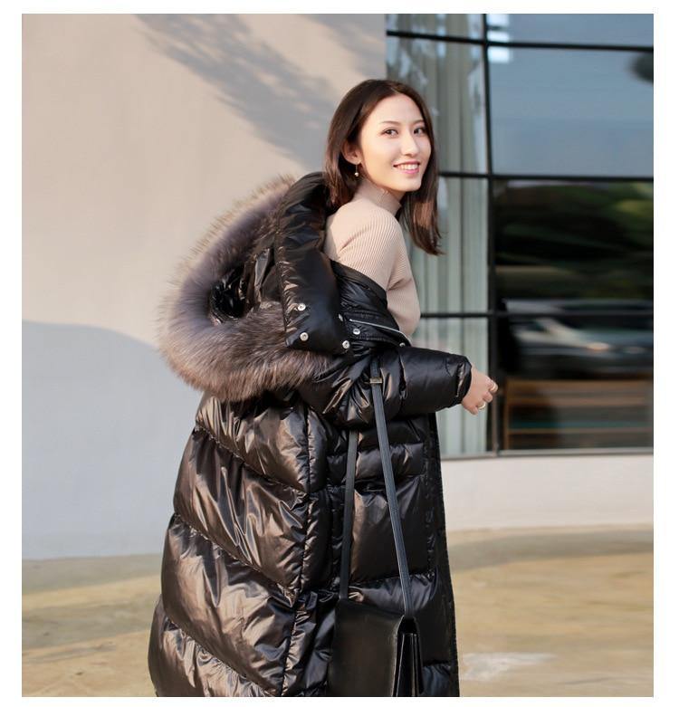 Women's Korean Style Long Winter Jacket - AM APPAREL